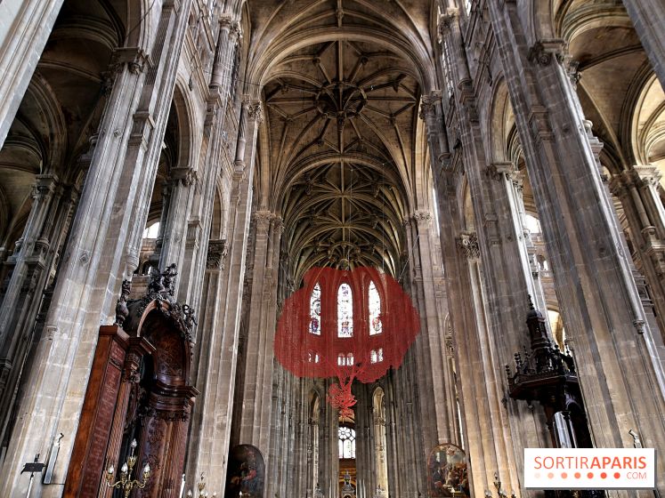 Lydie Arickx : nos photos de son installation à l'église Saint-Eustache