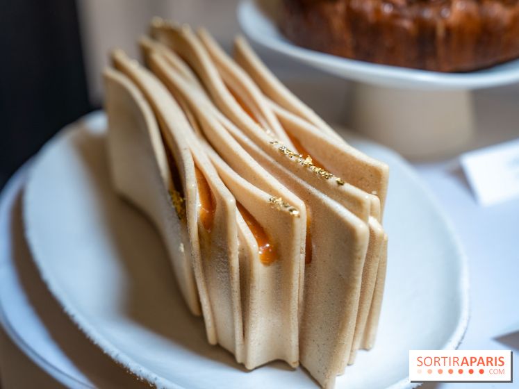 La Bûche de Noël Feuille à feuille du Burgundy Paris, un coup de cœur 2025