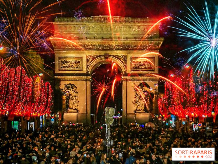Nouvel an 2020 sur les Champs Élysées : spectacle et feu d'artifice sur l'Arc de Triomphe