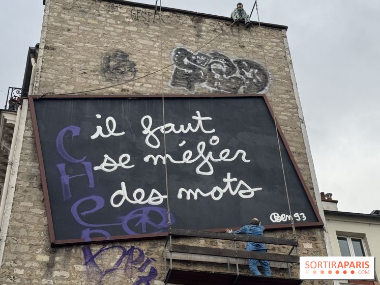 Avez-vous déjà remarqué cette étonnante installation de Ben à Paris ? 
