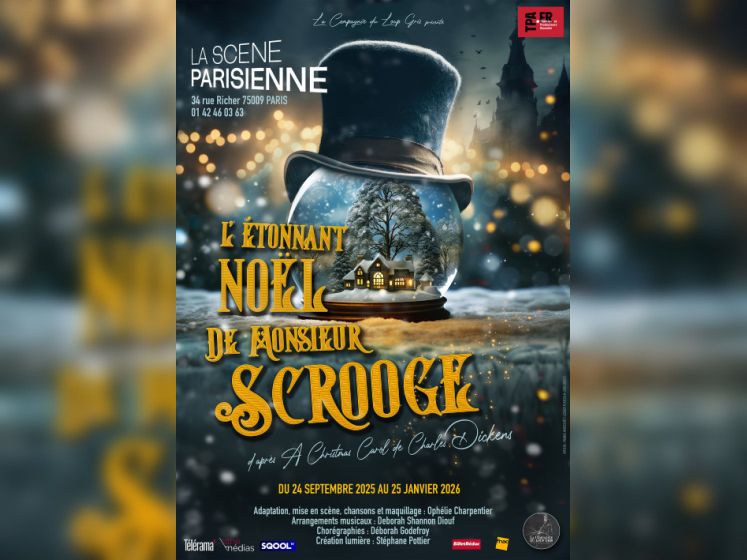 L’Étonnant Noël de Monsieur Scrooge : spectacle musical à La Scène Parisienne