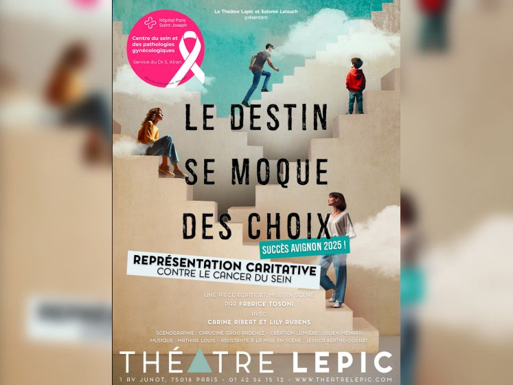 Le destin se moque des choix : pièce caritative au Théâtre Lepic