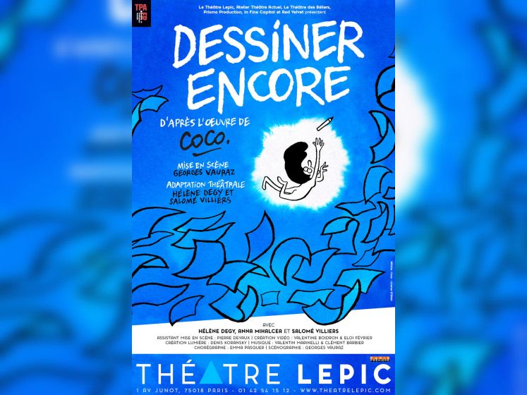 Dessiner encore : adaptation de Coco au Théâtre Lepic