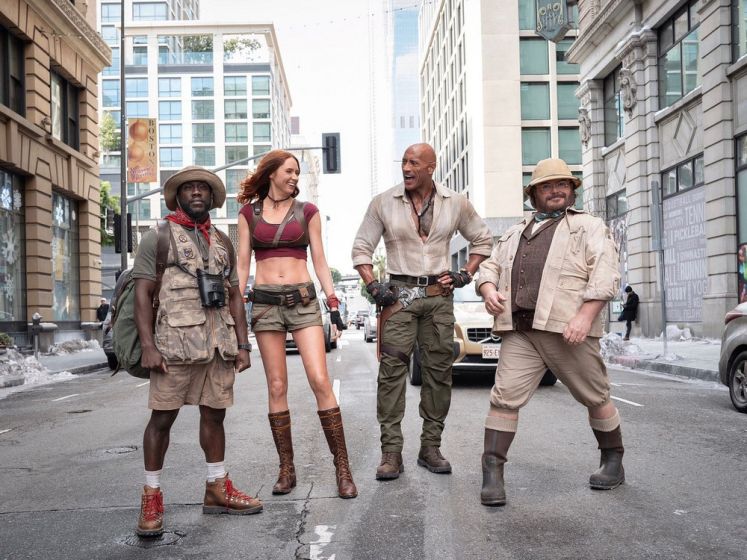 Jumanji : Bienvenue dans notre monde : Karen Gillan, Kevin Hart, Jack Black, Dwayne Johnson