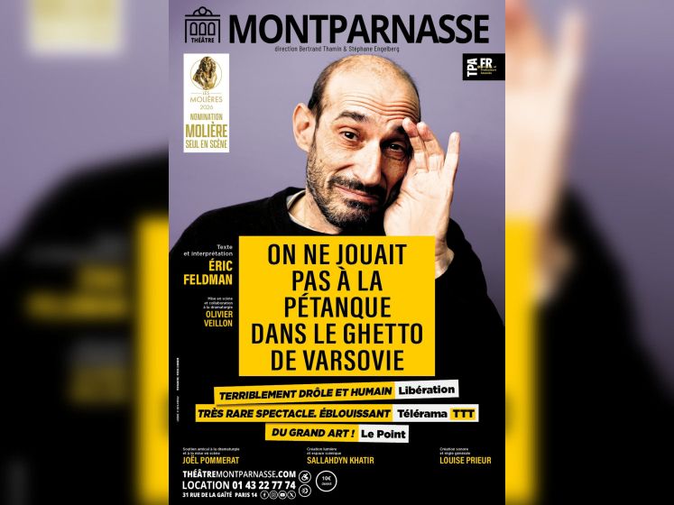 On ne jouait pas à la pétanque dans le ghetto de Varsovie au Théâtre Montparnasse