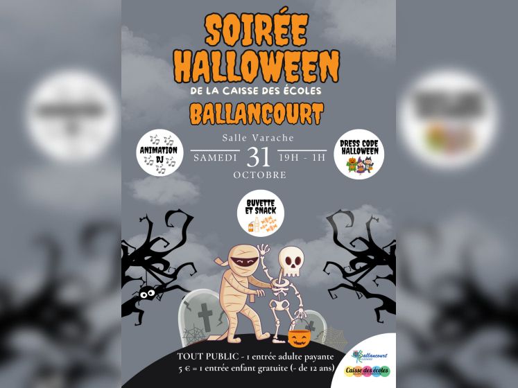 Halloween 2026 à Ballancourt : une soirée déguisée pour financer les sorties scolaires