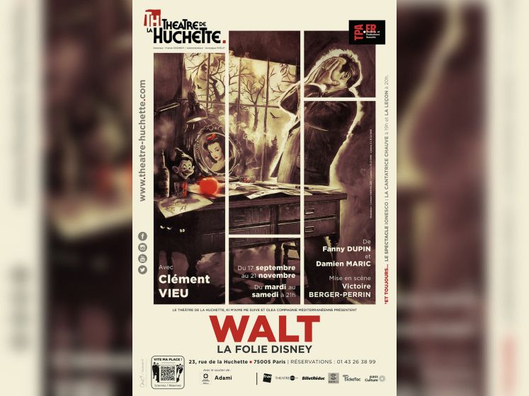 Walt, la folie Disney : Blanche-Neige sur scène à la Huchette
