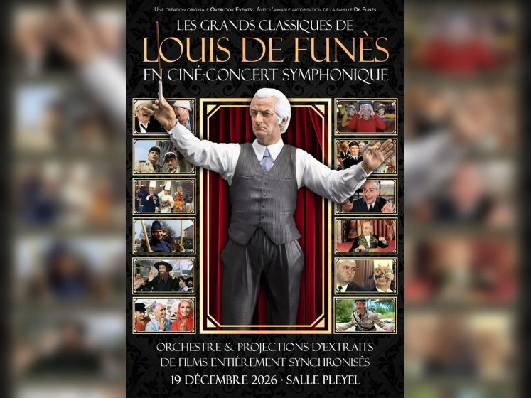 Louis de Funès en ciné-concert à la Salle Pleyel en décembre 2026