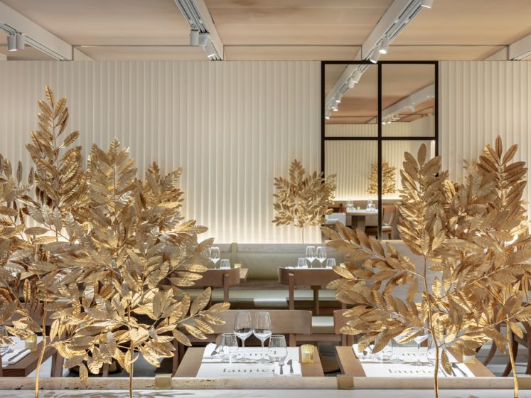Laurier, le restaurant grec signé Mavrommatis aux Galeries Lafayette Champs-Elysées : invitations