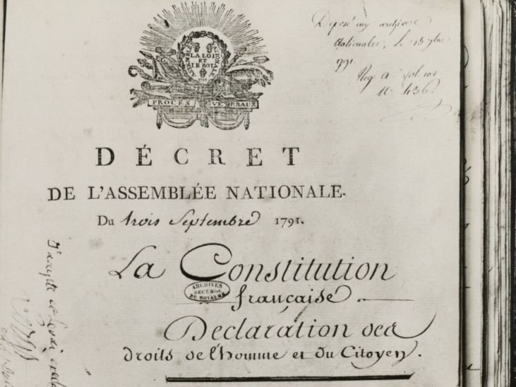 Éphéméride du 3 septembre à Paris : L'adoption de la première Constitution française à Paris
