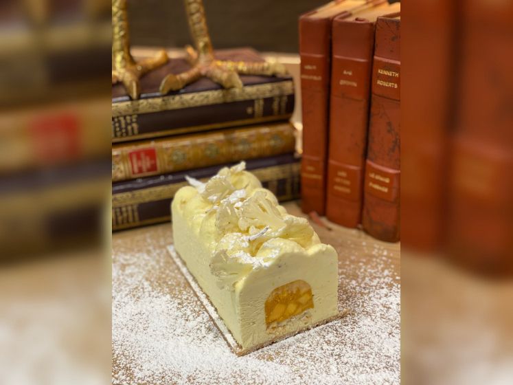 La bûche de Noël 2020 de David Gallienne (Top Chef 2020) pour Le Jardin des Plumes