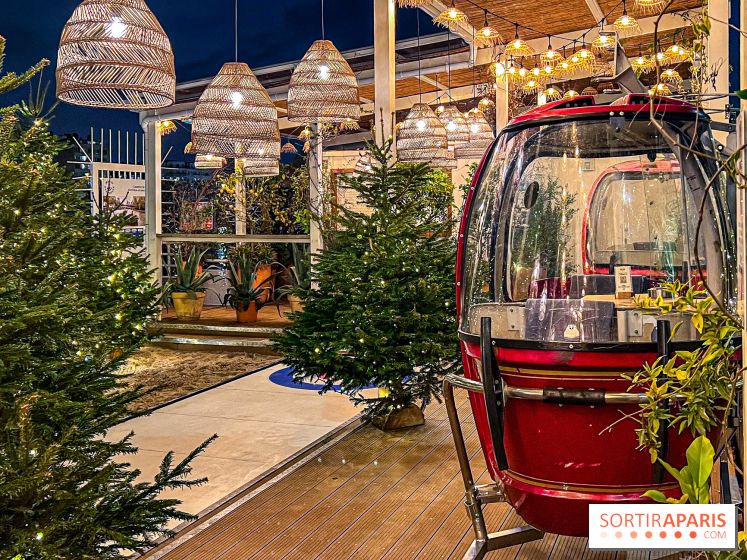 Polpo Nord : terrasse d'hiver gourmande avec télécabines et piste de curling en bord de Seine