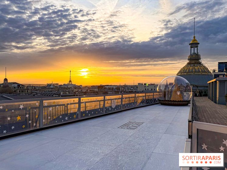 Noël 2025 au Printemps Haussmann : une patinoire gratuite au sommet du grand magasin - réservations