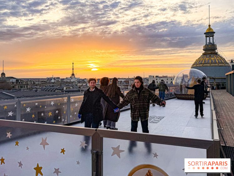 Noël 2025 au Printemps Haussmann : une patinoire gratuite au sommet du grand magasin - réservations