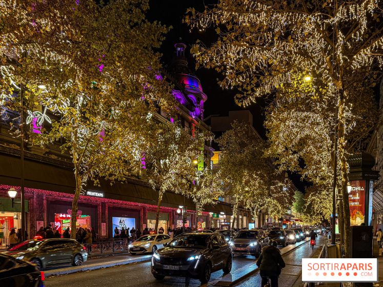 Les illuminations de Noël 2025 du Boulevard Haussmann - date de lancement