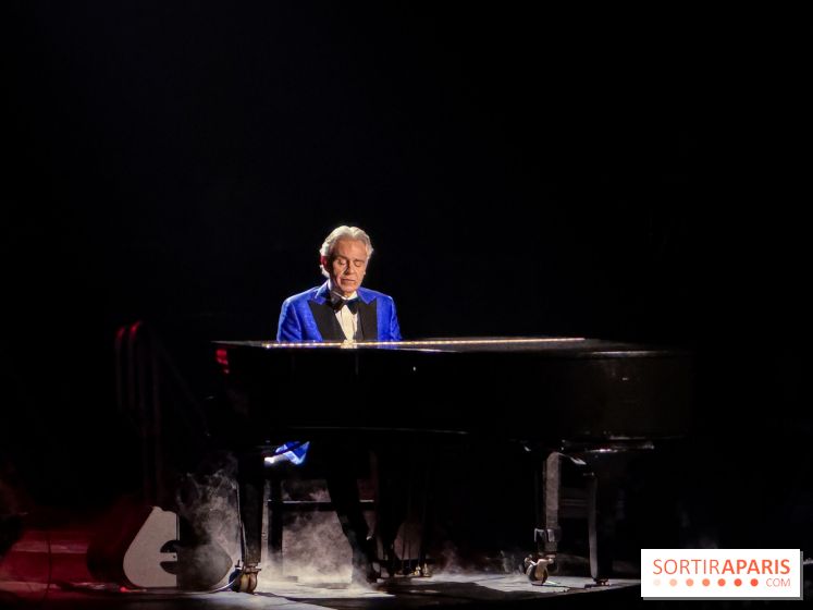 Andrea Bocelli en concert à l'Accor Arena de Paris en avril 2026
