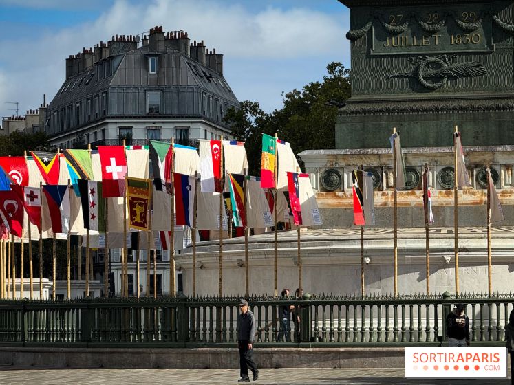 Une œuvre textile monumentale autour de la Colonne de Juillet à Bastille pour la Paris Design Week 2026