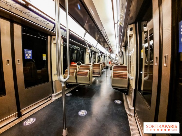Visuel Paris métro vide confinement