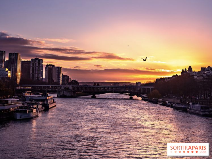 Visuel Paris - coucher de soleil - Seine
