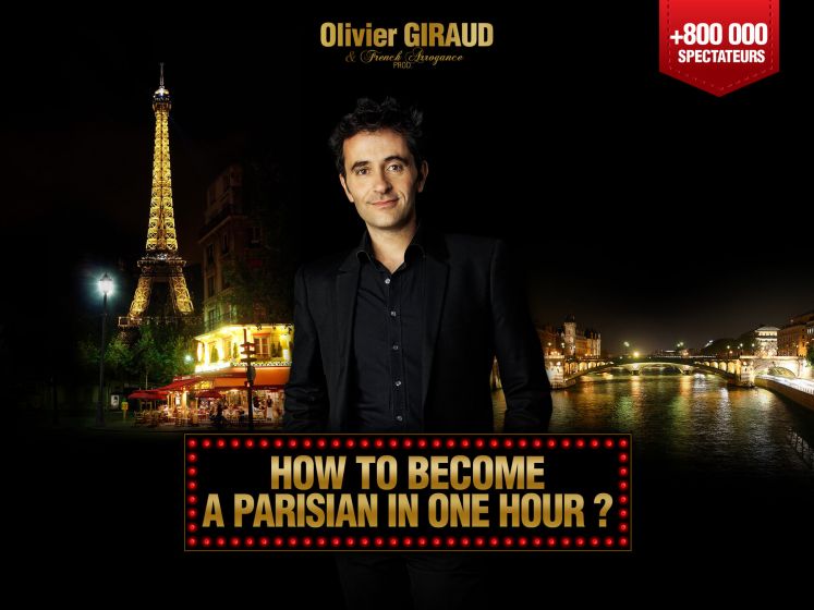 How to become a parisian in one hour ? Le spectacle en anglais d'Olivier Giraud au théâtre  - code promo