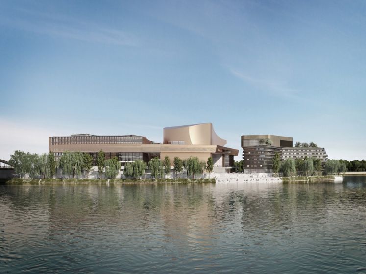 La Pointe des Arts, un complexe culturel avec centre d'art contemporain et cinéma sur l'Île Seguin 