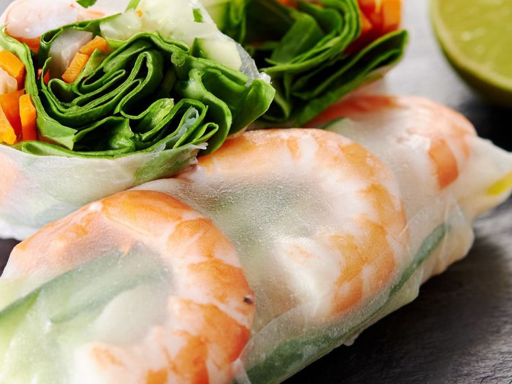 Rouleaux de printemps frais chez HOA NAM