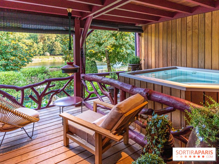 L’hôtel Les Étangs de Corot - bain jacuzzi