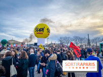Manifestation Paris - Visuels - Réforme des retraites place Concorde