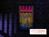 Harry Potter l'exposition coupe des quatre maisons sabliers