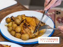 Label Broche restaurant - David Gallienne - Table du Gourmet - Galeries Lafayettes - Top Chef -  poulet