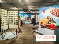 Nouvelles du paradis, la carte postale de vacances : l'exposition ensoleillée au Musée de la Poste - IMG20230905192814