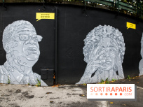 Mur des droits humains à Paris, nos photos