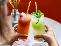 Les Bascules, délicieux restaurant méditerranéen rue de la Bourse -  cocktails