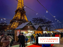 Marché de Noël 2023 au pied de la tour Eiffel - Quai Jacques Chirac