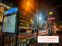 Visuels métro - Grands boulevards ligne 8 ligne 9 nuit