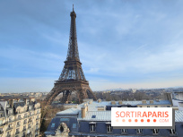 Visuel Paris 15e - Tour Eiffel hiver toits paris 