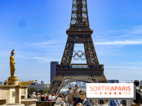 Tour Eiffel anneaux jeux olympiques Paris 2024