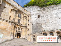 Le Château de la Roche Guyon, le château troglodyte dans le Val-d'Oise - 95 -  vue façade