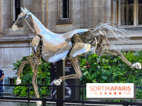 ZEUS, cheval métallique de la cérémonie d'ouverture des JO de Paris 2024 à l'Hôtel de Ville