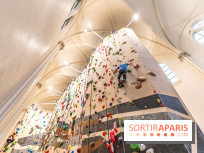 Climbing District Sèvres-Lecourbe, la salle d'escalade dans l'ancienne église Sainte-Rita dans le 15e -  A7C2049