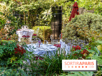 Terrasse de l'Hôtel Particulier, le jardin verdoyant au cœur de Montmartre - photo