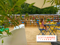 Bibliothèque et boite à livres géante à ciel ouvert