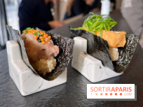 Nobisan - Temaki tofu fumé, temaki toro