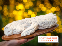 Le tea time de Noël du George V 2025, les photos - buche de noël