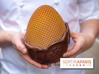 L'oeuf de Pâques gaufrette et chocolats du Ritz Paris le Comptoir