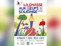 Secours populaire - Chasse aux oeufs solidaires 2026 - Affiche (1)