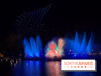 Disneyland Paris : Disney Cascade of Lights, le spectacle nocturne sur Adventure Bay