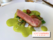 Alliance - Agneau de lait de Lozère, panoufle, selle cuite en intensité, sauce à l'oignon nouveau