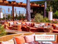La terrasse en rooftop du Kinugawa à l'hôtel Sax Paris 7e