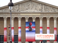 Seth habille la colonnade de l’Assemblée nationale - nos photos